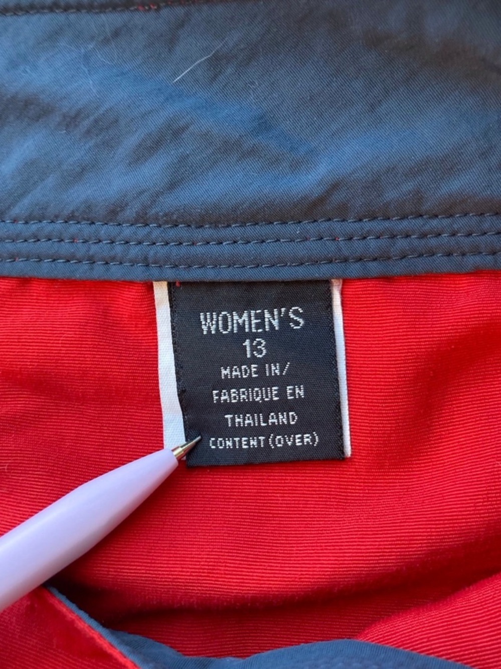 Patagonia Women's Board Shorts Size 13 Red Oval Logo Lace Up Nylon Quick Dry - Picture 3 of 11
